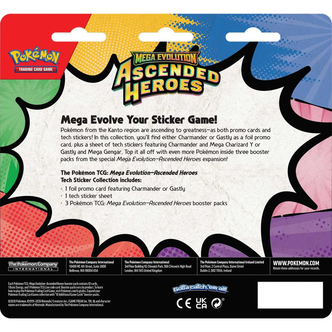 Pokémon TCG Mega Evolution Ascended Heroes Tech Sticker Collection product image 3
