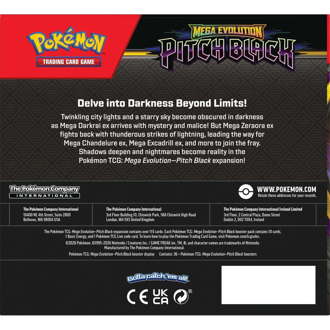 Pokémon TCG Mega Evolution Pitch Black Booster Display 36 Packs product image 3