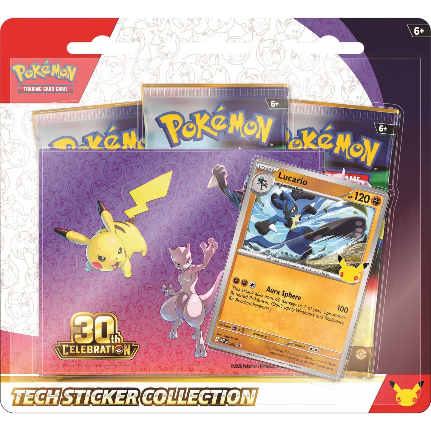 Pokémon TCG 30th Celebration Tech Sticker Collection Assorted product image 2