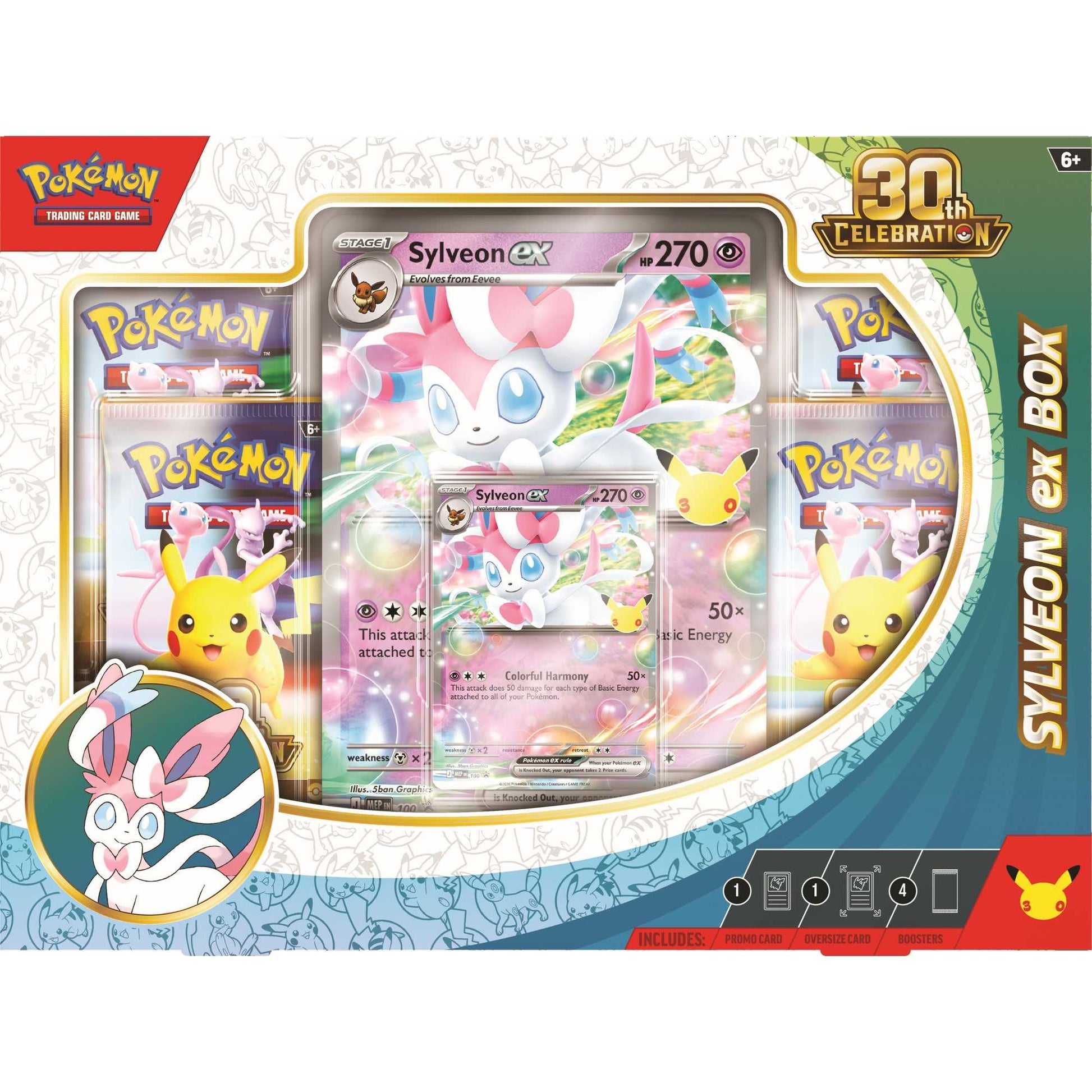 Pokémon TCG 30th Celebration Sylveon ex Box Card Game product image