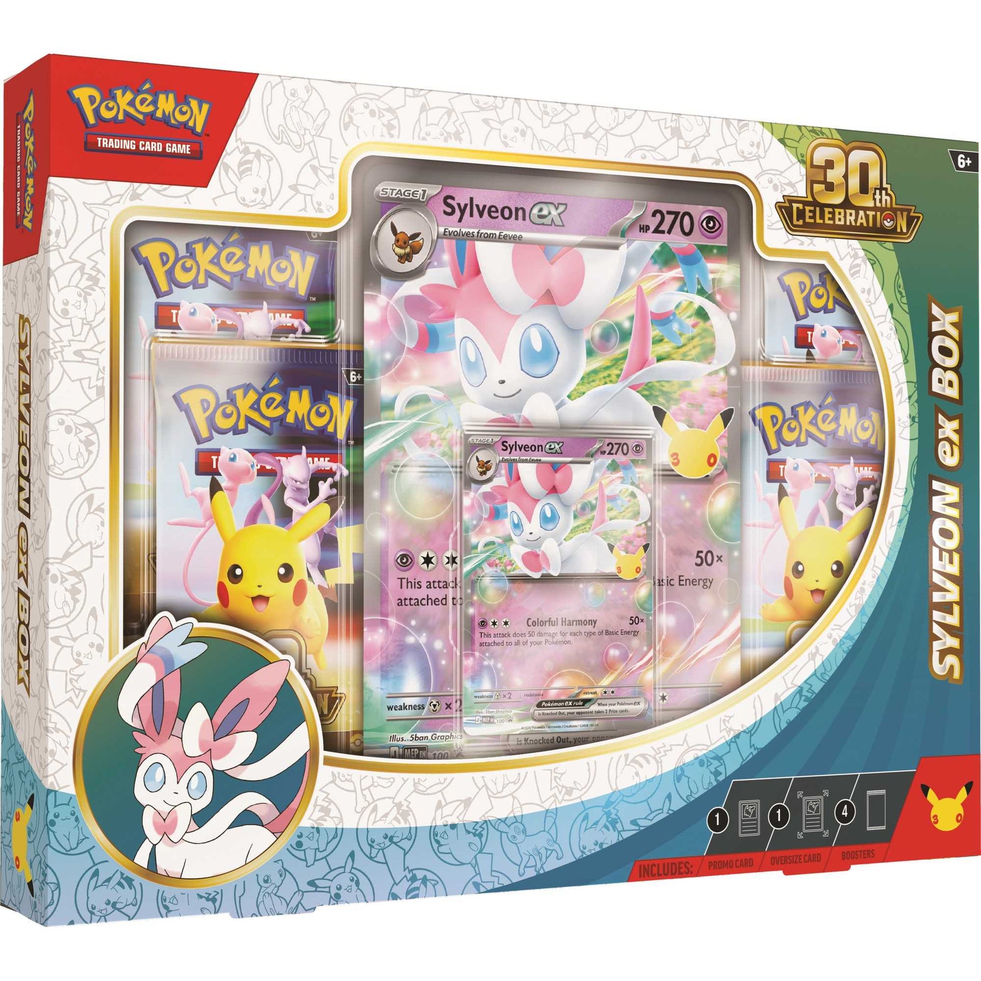 Pokémon TCG 30th Celebration Sylveon ex Box Card Game product image 2