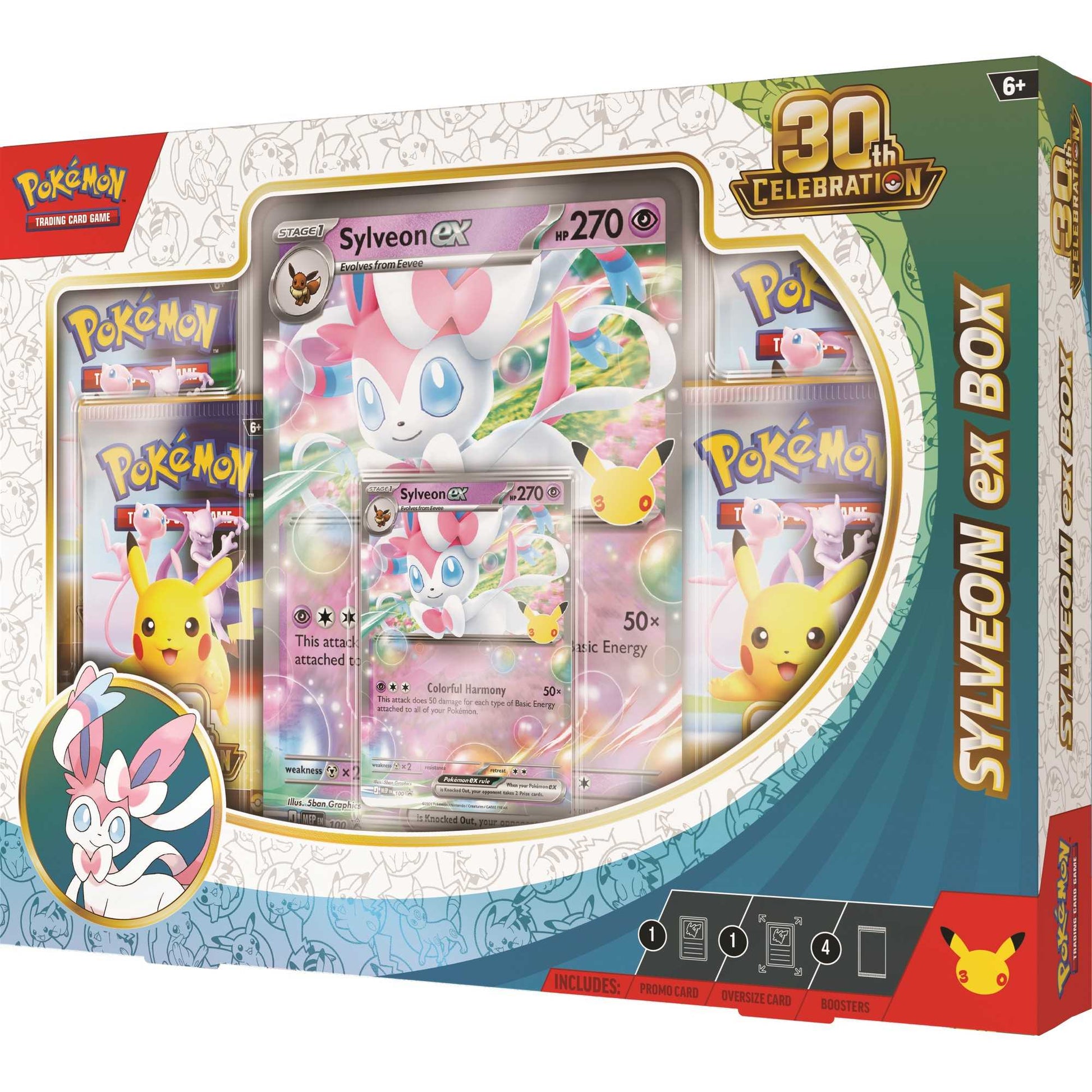 Pokémon TCG 30th Celebration Sylveon ex Box Card Game product image 3