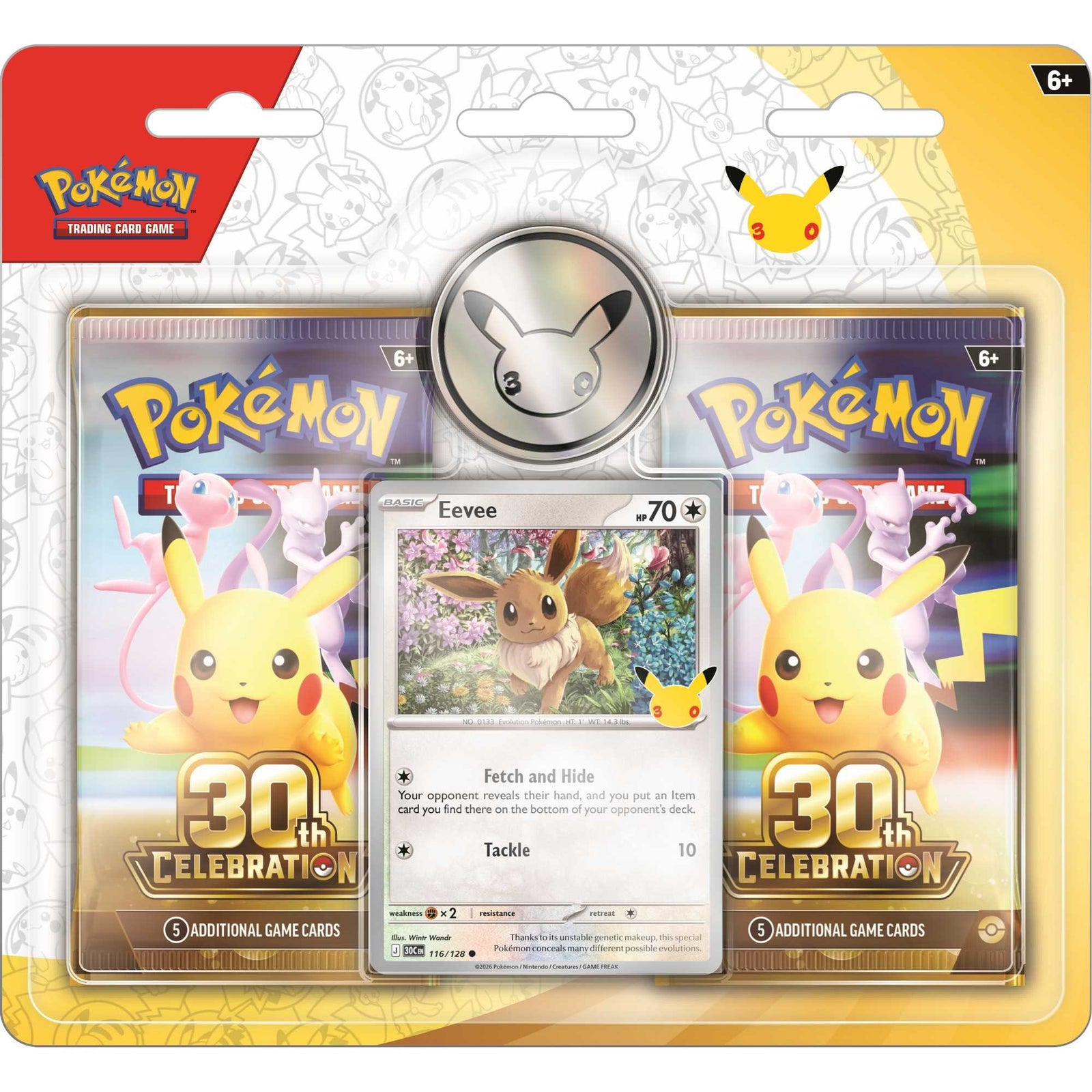 Pokémon TCG 30th Celebration 2 Pack Blister Card Game product image