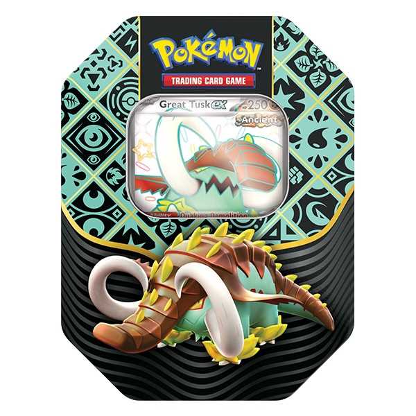 Pokémon TCG: Scarlet & Violet 4.5 Paldean Fates Tin - Great Tusk/Iron Treads/Charizard 2