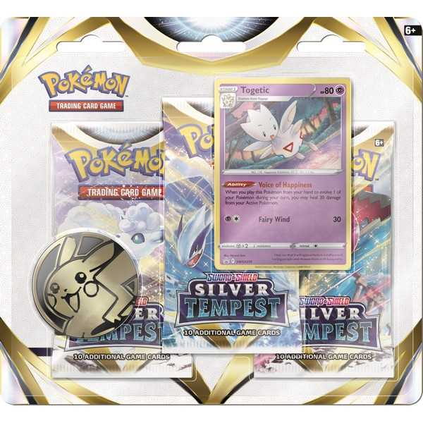 Pokémon TCG: Sword & Shield 12 Silver Tempest 3-Pack Booster Display