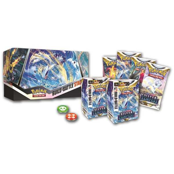 Pokémon TCG: Sword & Shield 12 Silver Tempest Build and Battle Stadium Box