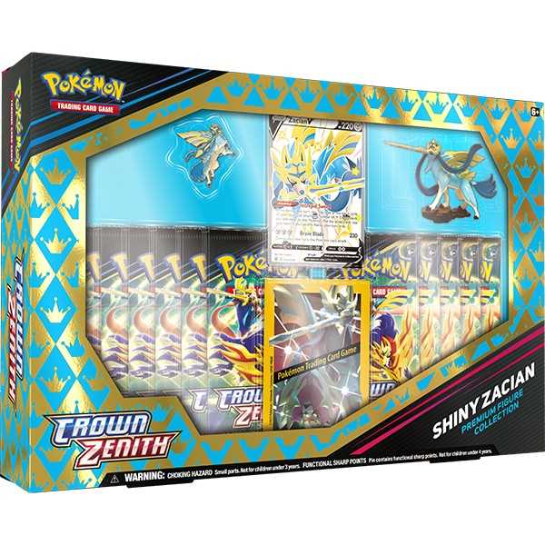 Pokémon TCG: Sword & Shield 12.5 Crown Zenith Premium Figure Collection-Shiny Zacian/Shiny Zamazenta 2