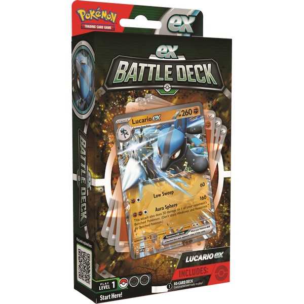 TCG Lucario and Ampharos EX Battle Deck Trading Card Game 1