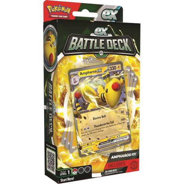 TCG Lucario and Ampharos EX Battle Deck Trading Card Game 2