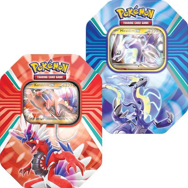 Pokémon TCG: Paldea Legends Tin (Koraidon/Miraidon) 1