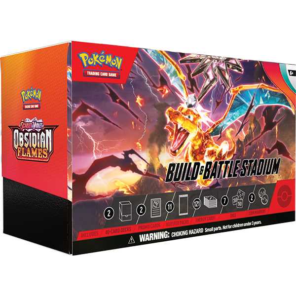 Pokémon TCG: Scarlet & Violet 3 Obsidian Flames Build & Battle Stadium