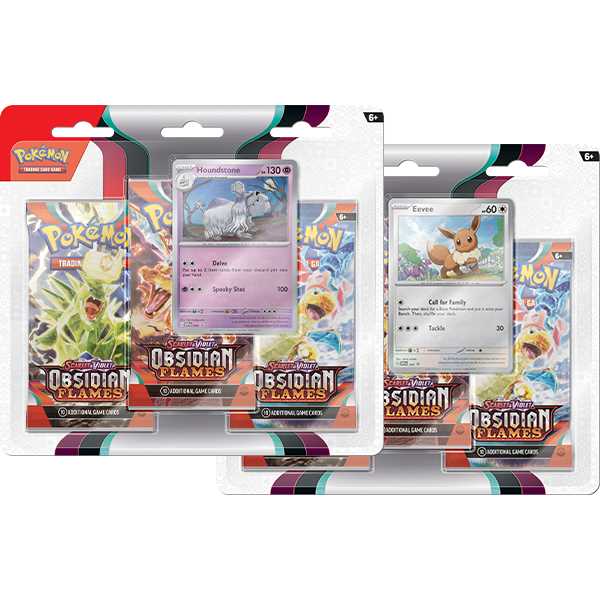 Pokémon TCG: Scarlet & Violet 3 Obsidian Flames 3-Pack Display 1