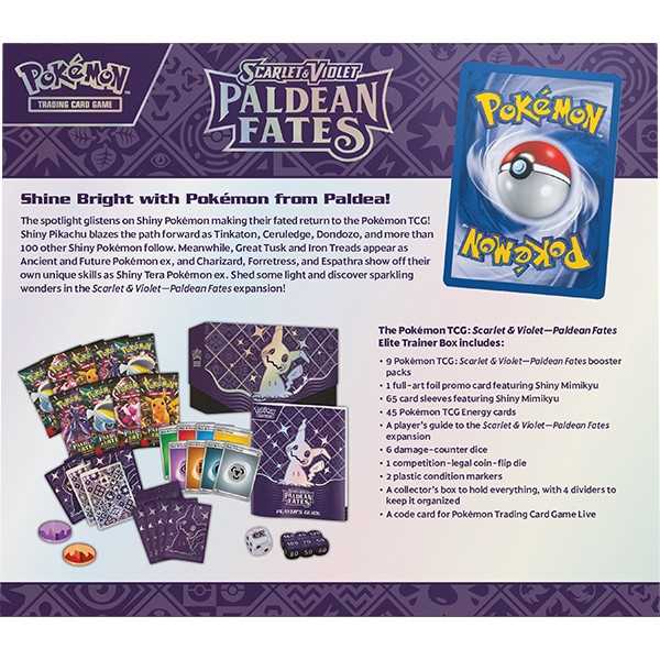 Pokémon TCG: Scarlet & Violet 4.5 Paldean Fates Elite Trainer Box 4