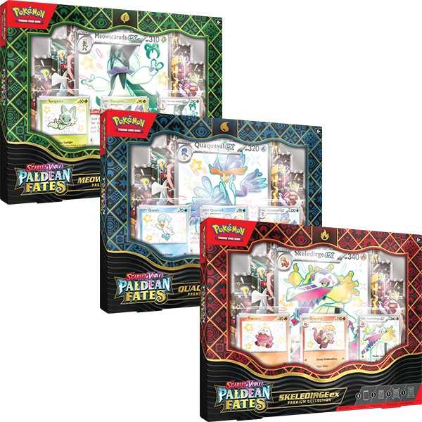 Pokémon TCG: Scarlet & Violet 4.5 Paldean Fates Premium Collection - Meowscarada/Quaquaval/Skeledirge 1