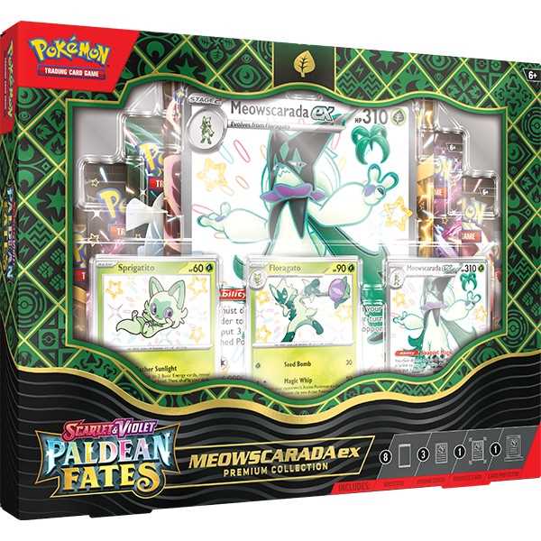 Pokémon TCG: Scarlet & Violet 4.5 Paldean Fates Premium Collection - Meowscarada/Quaquaval/Skeledirge 2