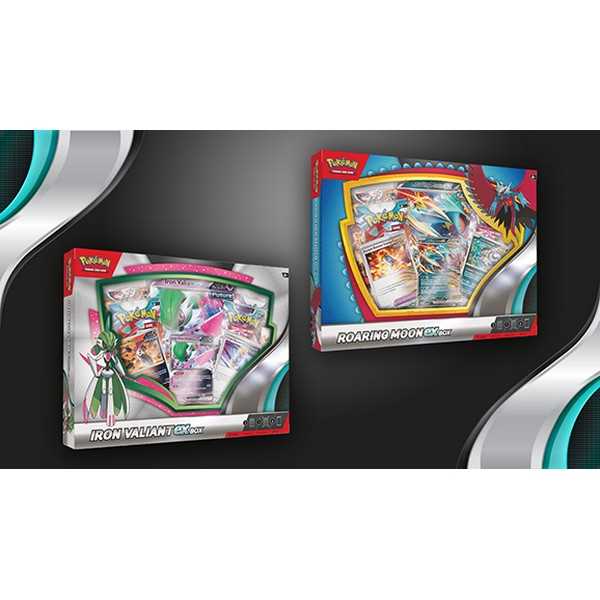 Pokemon TCG Roaring Moon/Iron Valiant ex Box Case of 6 1