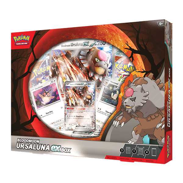 TCG Bloodmoon Ursaluna Ex Box Trading Card Game 2