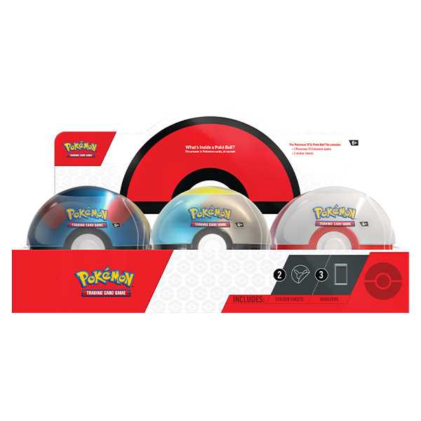 TCG Poke Ball Tin 2024 Trading Card Game 1