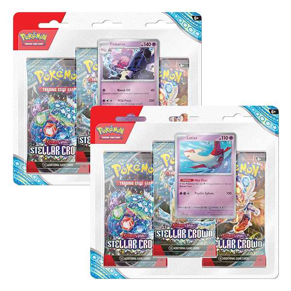Pokémon TCG: Scarlet & Violet 7 - Stellar Crown - 3-Pack 1
