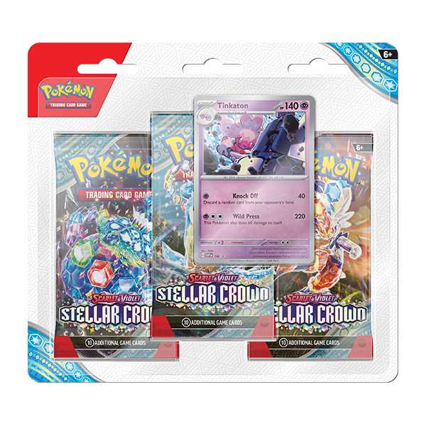 Pokémon TCG: Scarlet & Violet 7 - Stellar Crown - 3-Pack 2