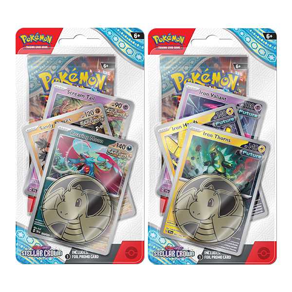 12 Sets of Pokemon TCG Scarlet & Violet 7 Stellar Crown Premium Checklane 1