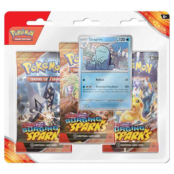 Pokémon TCG: Scarlet & Violet: Scarlet & Violet 8 - Surging Sparks - 3-Pack