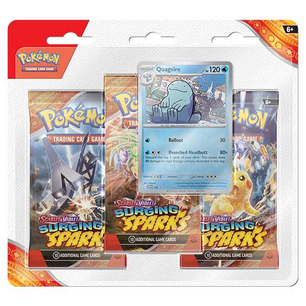 Pokémon TCG: Scarlet & Violet: Scarlet & Violet 8 - Surging Sparks - 3-Pack 2