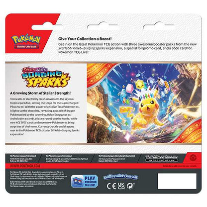 Pokémon TCG: Scarlet & Violet: Scarlet & Violet 8 - Surging Sparks - 3-Pack 3