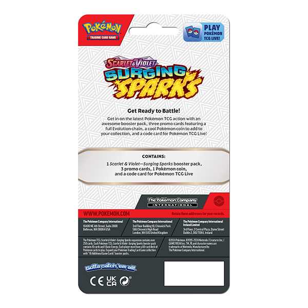 Pokémon TCG: Scarlet & Violet 8 - Surging Sparks - Premium Checklane 3