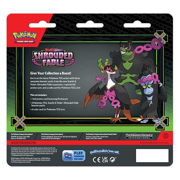 Pokémon TCG: Scarlet & Violet 6.5 - Shrouded Fable 3-Pack Blister 2