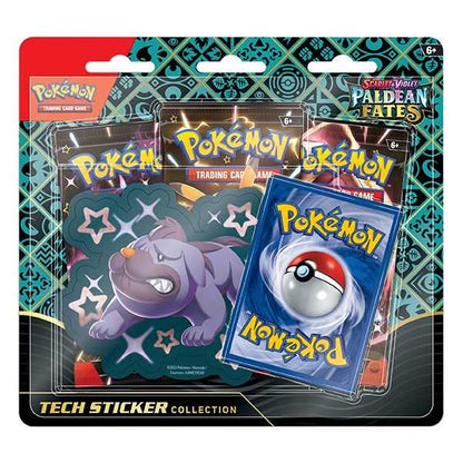 Pokémon TCG: Scarlet & Violet 4.5 Paldean Fates Tech Sticker Box - Fidough/Greavard/Maschiff 4