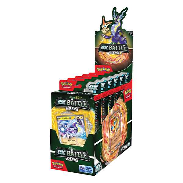6 Sets Pokemon TCG Miraidon and Victini EX Battle Decks 2