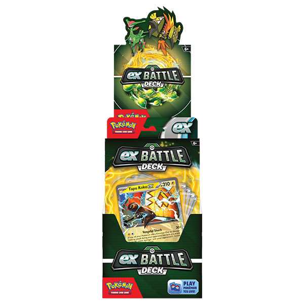 6 Sets Pokemon TCG Tapu Kok Iron Leaves EX Battle Deck CDU 1