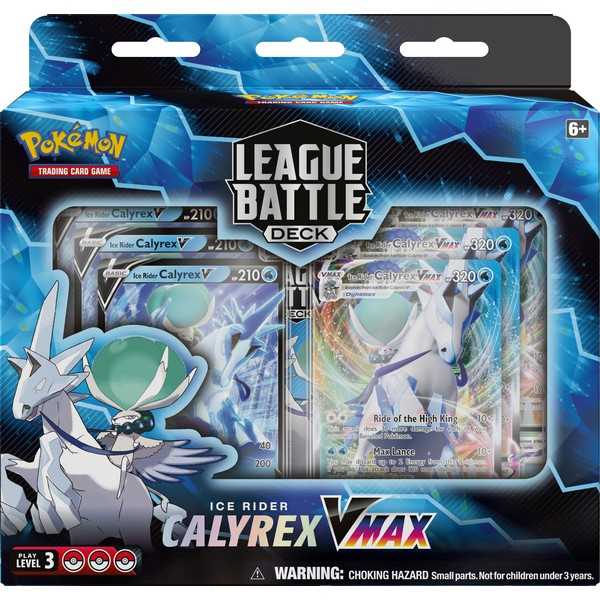 6 Units Pokemon TCG Shadow Rider Calyrex VMAX and Ice Rider VMAX League Battle Decks