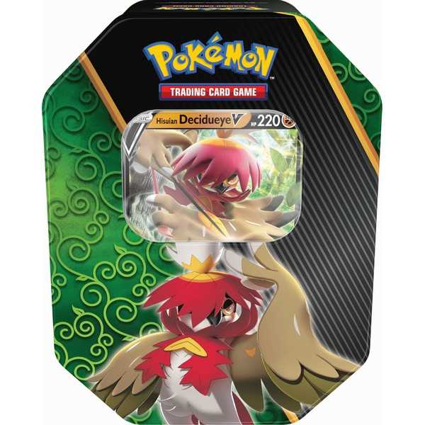 Pokémon TCG: Divergent Powers Tins - Hisuian Decidueye V, Samurott V and Typhlosion V 1