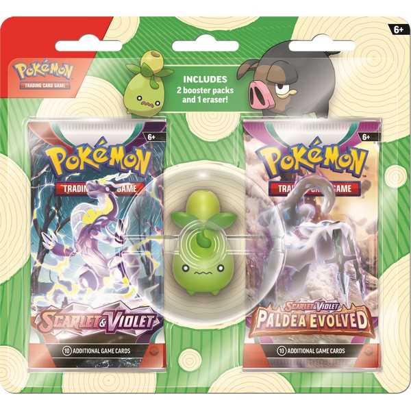 Pokémon TCG: Back to School Eraser Blister (2023) - Smoliv/Lechonk 2