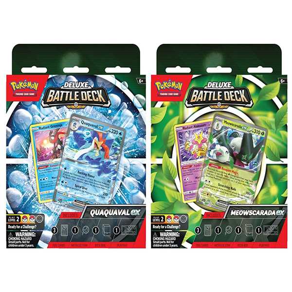 6 Sets Pokemon TCG Deluxe Battle Decks Quaquaval / Meowscarada ex 1