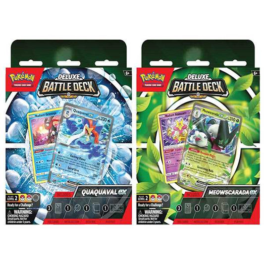 6 Sets Pokemon TCG Deluxe Battle Decks Quaquaval / Meowscarada ex 1