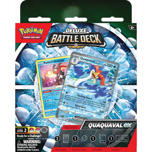 6 Sets Pokemon TCG Deluxe Battle Decks Quaquaval / Meowscarada ex 2