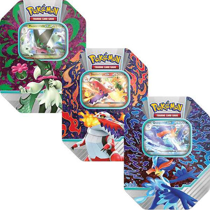 TCG Paldea Partners Tins Meowscarasda Skeledirge Quaquaval 1