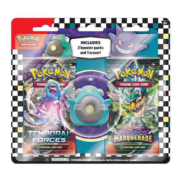 Pokémon TCG: Back to School Eraser Blister - Assortment 1
