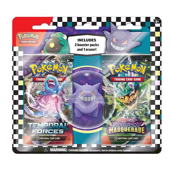 Pokémon TCG: Back to School Eraser Blister - Assortment 2