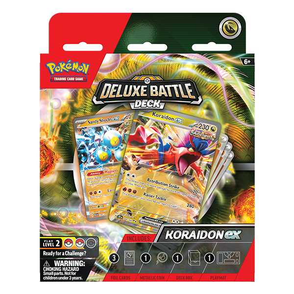 6 Sets Pokemon TCG Deluxe Battle Decks Koraidon / Miraidon Ex 2