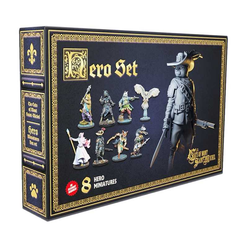The Cats of Mont Saint Michel Hero Miniatures Set