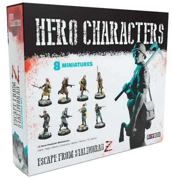 Hero Characters Miniatures Set Escape from Stalingrad Z Board Game by Raybox 1