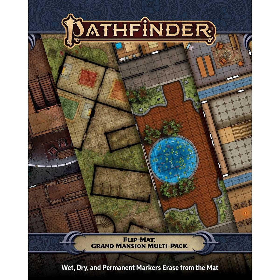 Pathfinder Flip-Mat Grand Mansion Multi-Pack Roleplaying Game Accessory