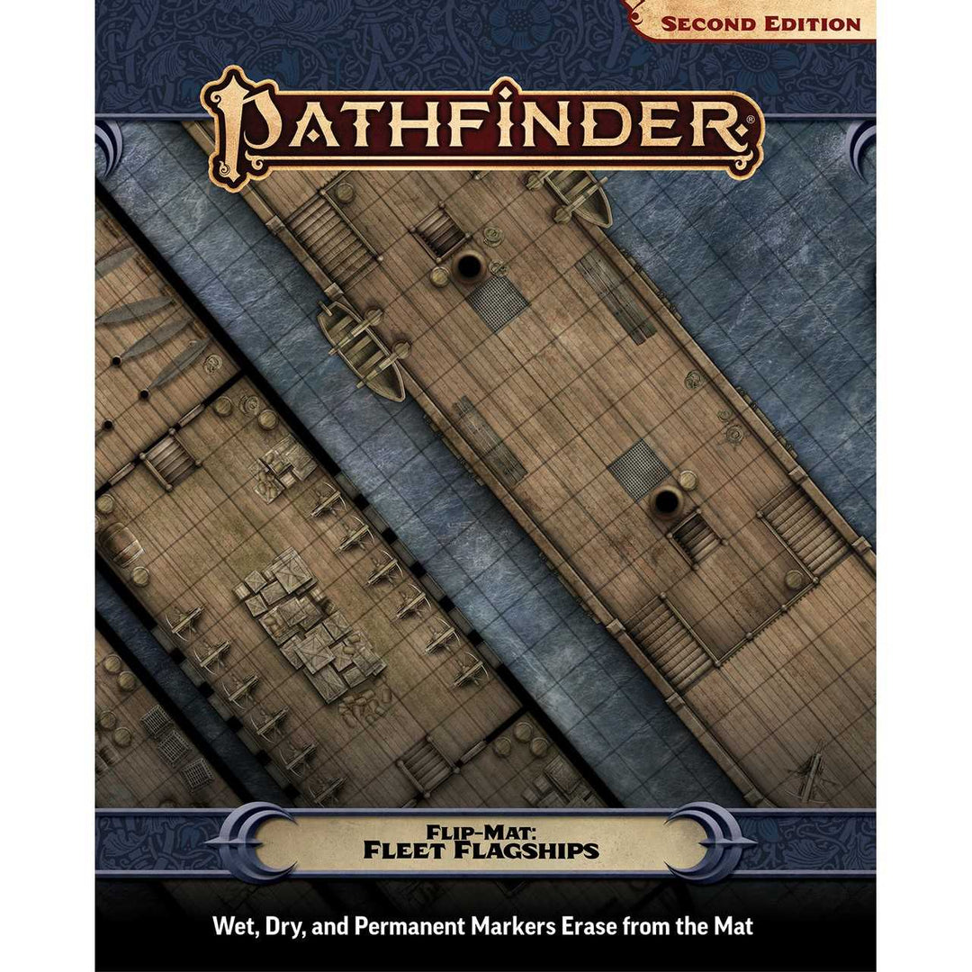 Pathfinder Flip-Mat Fleet Flagship Roleplaying Game Accessory