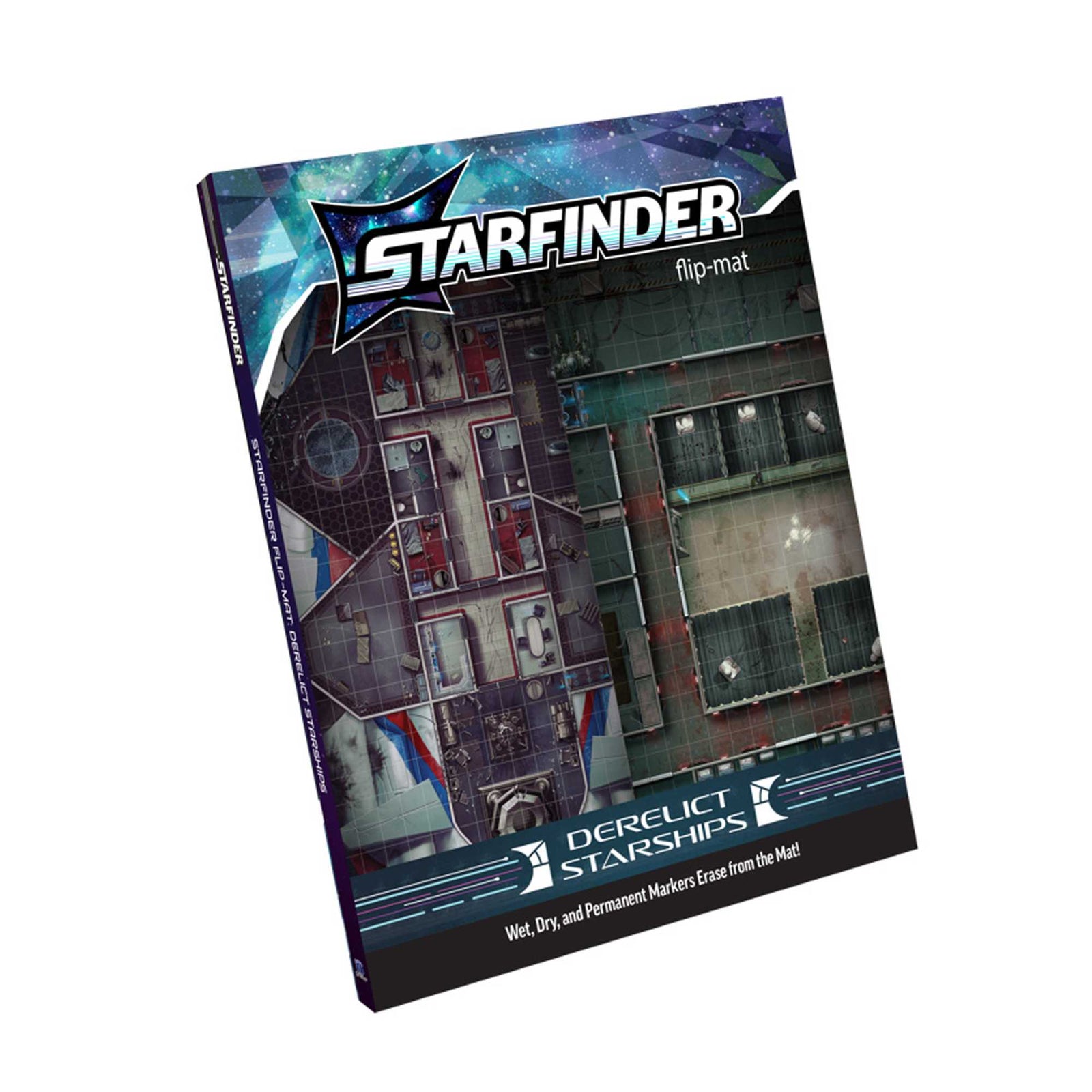 Starfinder Flip Mat Derelict Starships Gaming Accessory 1