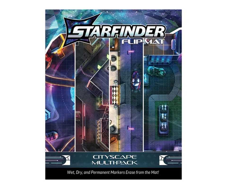 Starfinder Flip Mat Cityscape Multi Pack Roleplaying Game by Paizo Publishing 1