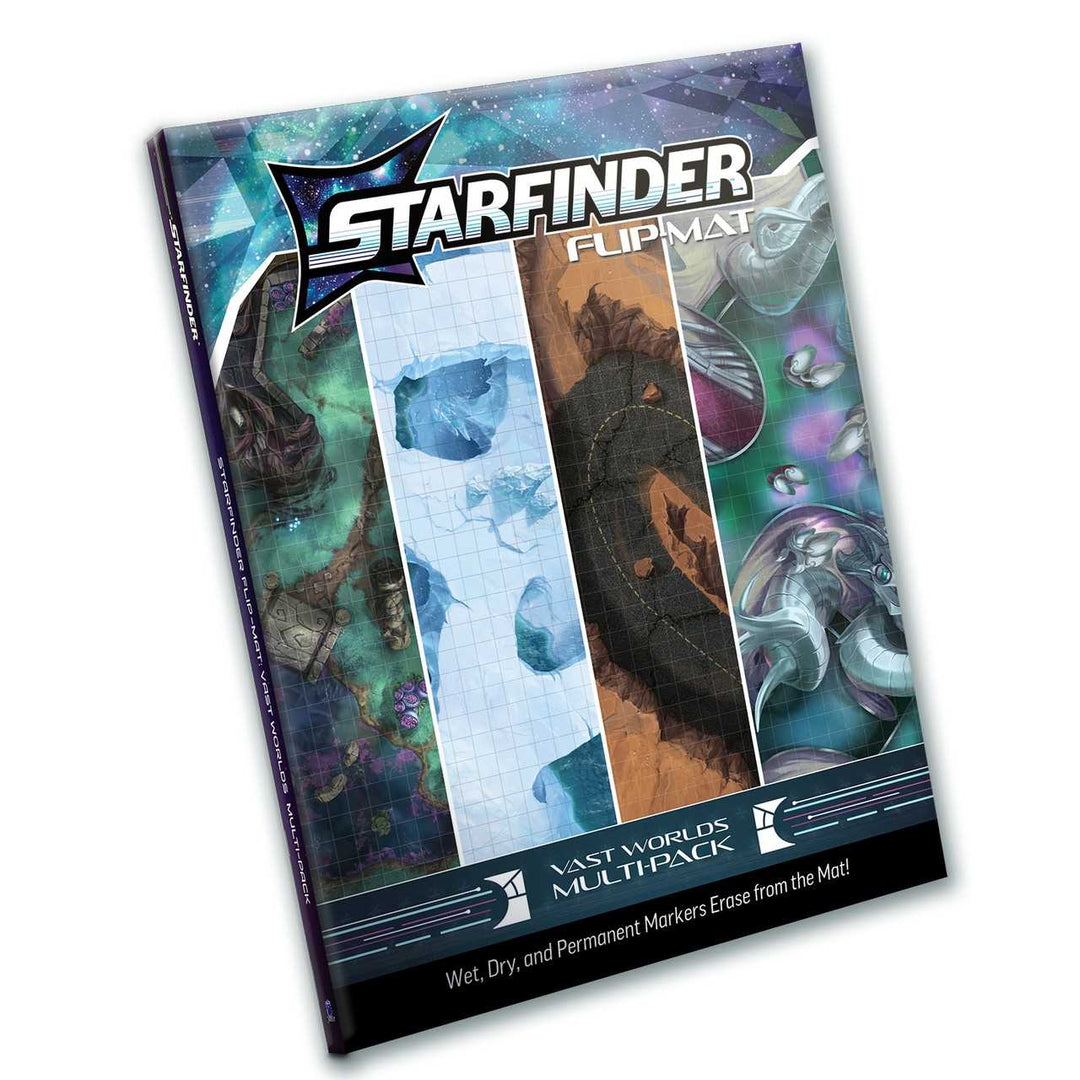 Starfinder Flip-Mat Vast Worlds Multi-Pack Roleplaying Game Accessory